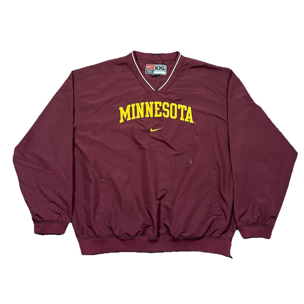 Nike Team Minnesota Gophers Pullover Jacket Maroon Mens XXL